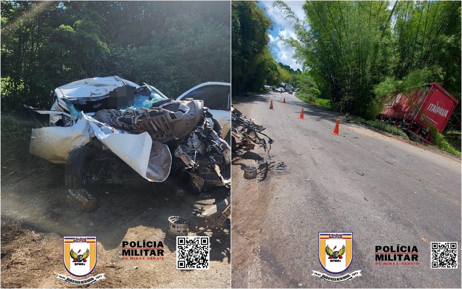 Motorista morre ao tentar desviar de buraco e bater com caminhão na MGC-267, em Conceição do Rio Verde, MG