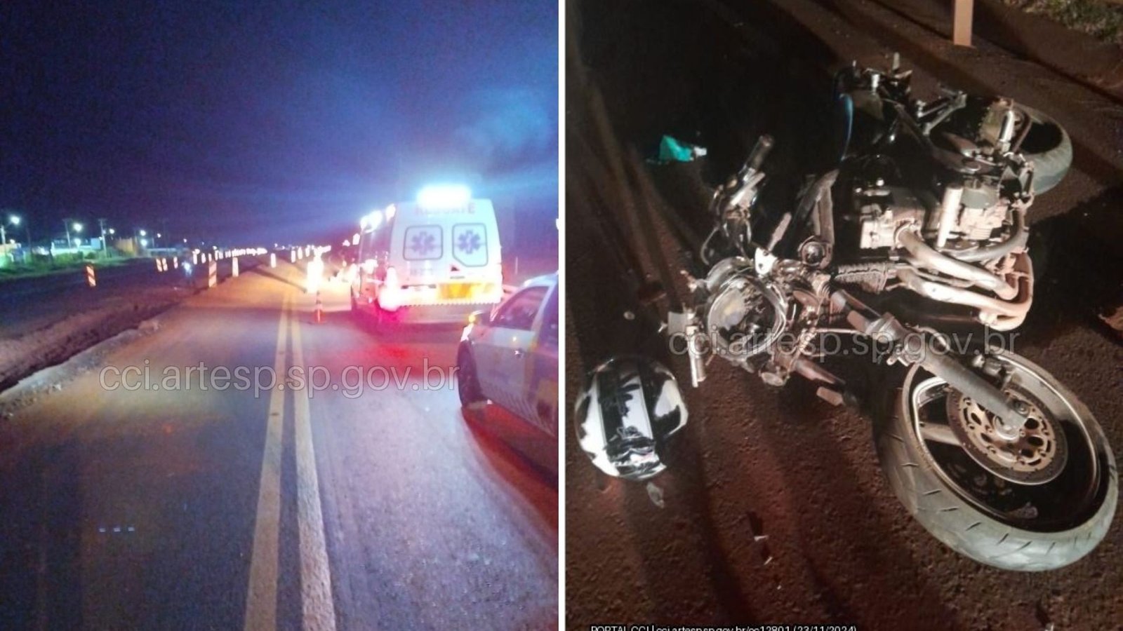 Motociclista morre após sofrer acidente em rodovia de Tarumã
