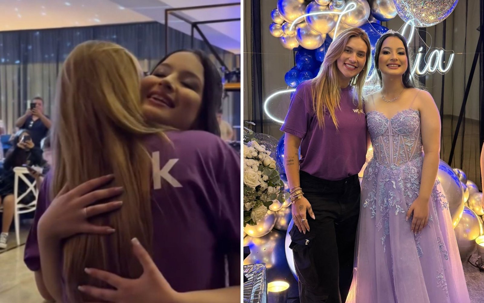 VÍDEO: Virginia Fonseca aparece em festa de 15 anos de filha do motorista da família e encanta internautas