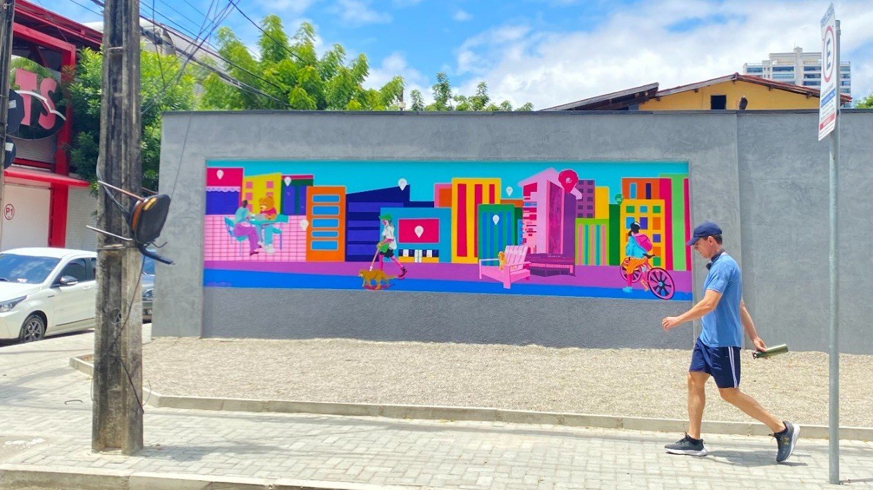 Festival Concreto traz intervenções urbanas artísticas na Praia de Iracema, em Fortaleza