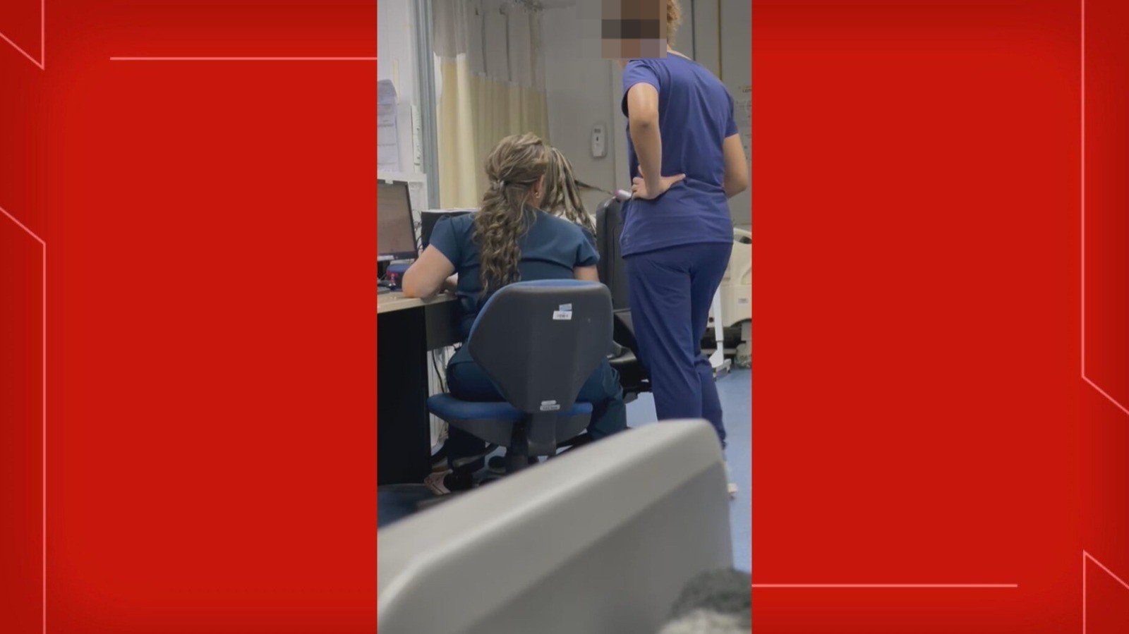 VÍDEO: profissionais da saúde são flagradas fazendo ‘babyliss’ no cabelo, durante horário de trabalho, na UPA do Núcleo Bandeirante, no DF