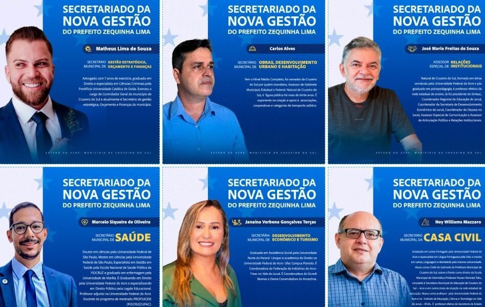 Zequinha Lima Anuncia Primeiros Nomes de Sua Equipe para a Gestão de 2025 em Cruzeiro do Sul