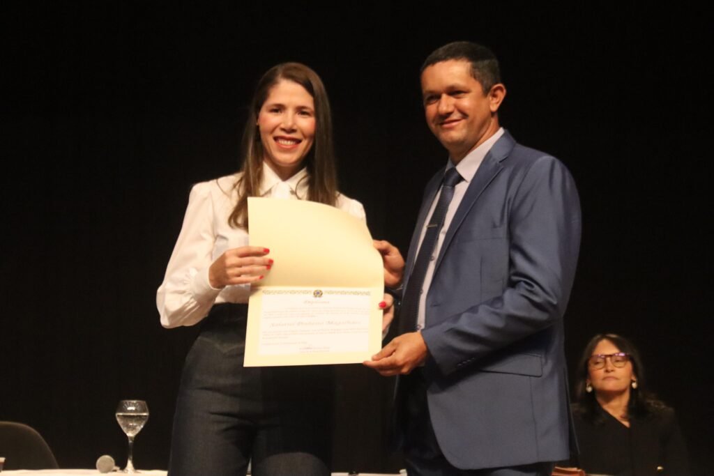 Salatiel Magalhães e Neto do Jamilson  São Diplomados Prefeito e Vice de Rodrigues Alves
