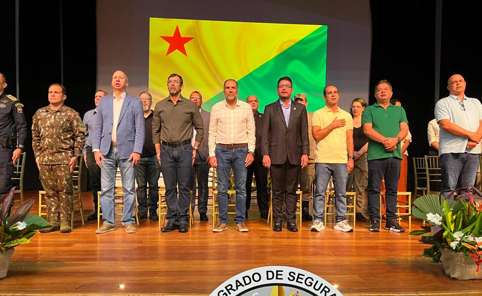 No Acre, secretário nacional e Gladson abrem curso para mais de 100 homens da Força de Segurança