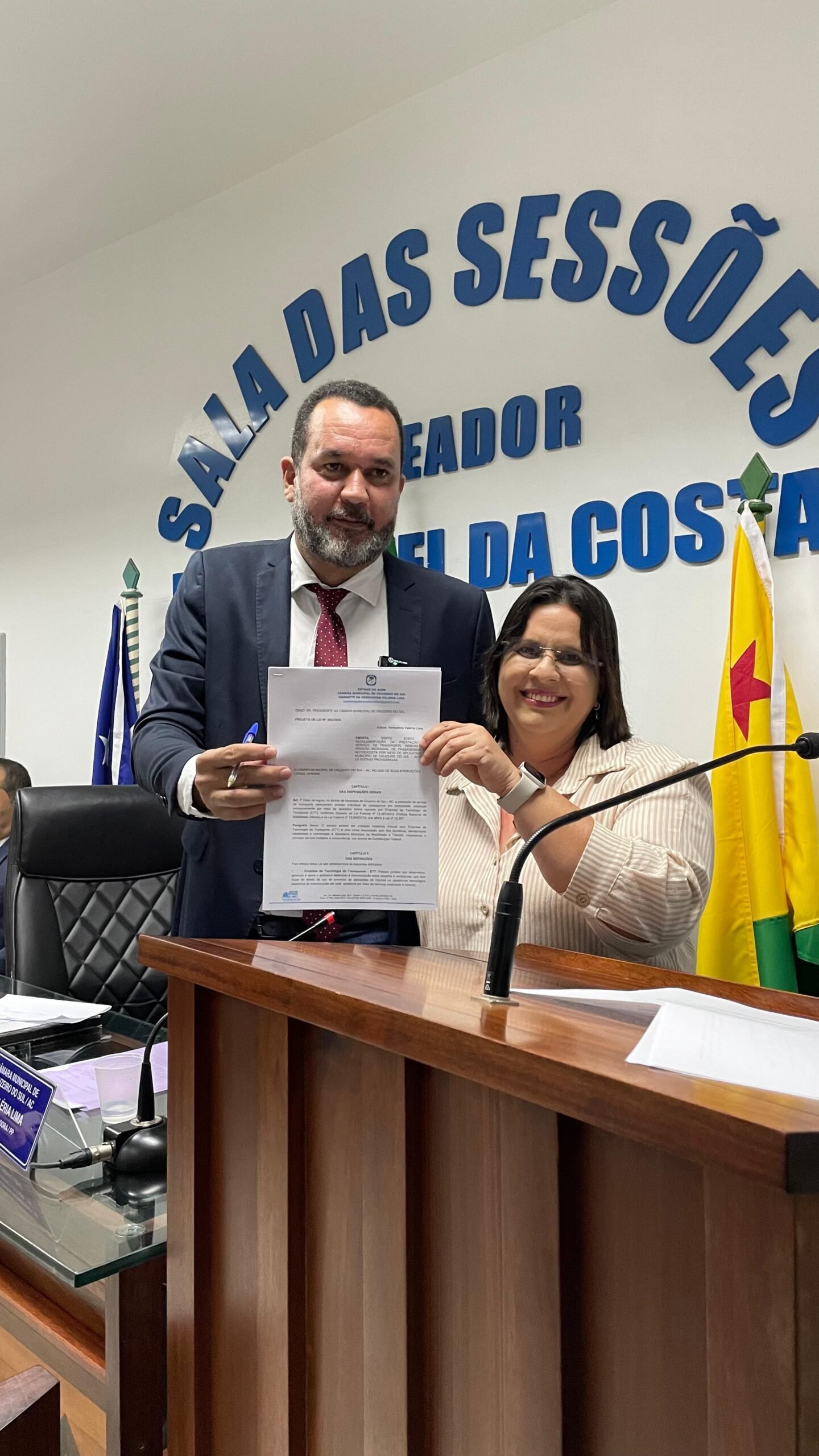 Vereadora Valéria Lima e Vereador Elter do BB se unem na proteção dos pets em Cruzeiro do Sul