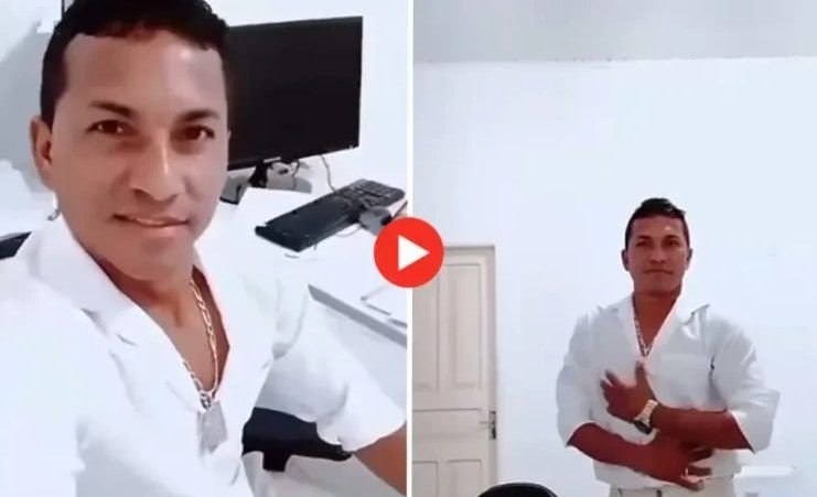 Secretário de Agricultura de Tarauacá grava vídeo sensual em gabinete