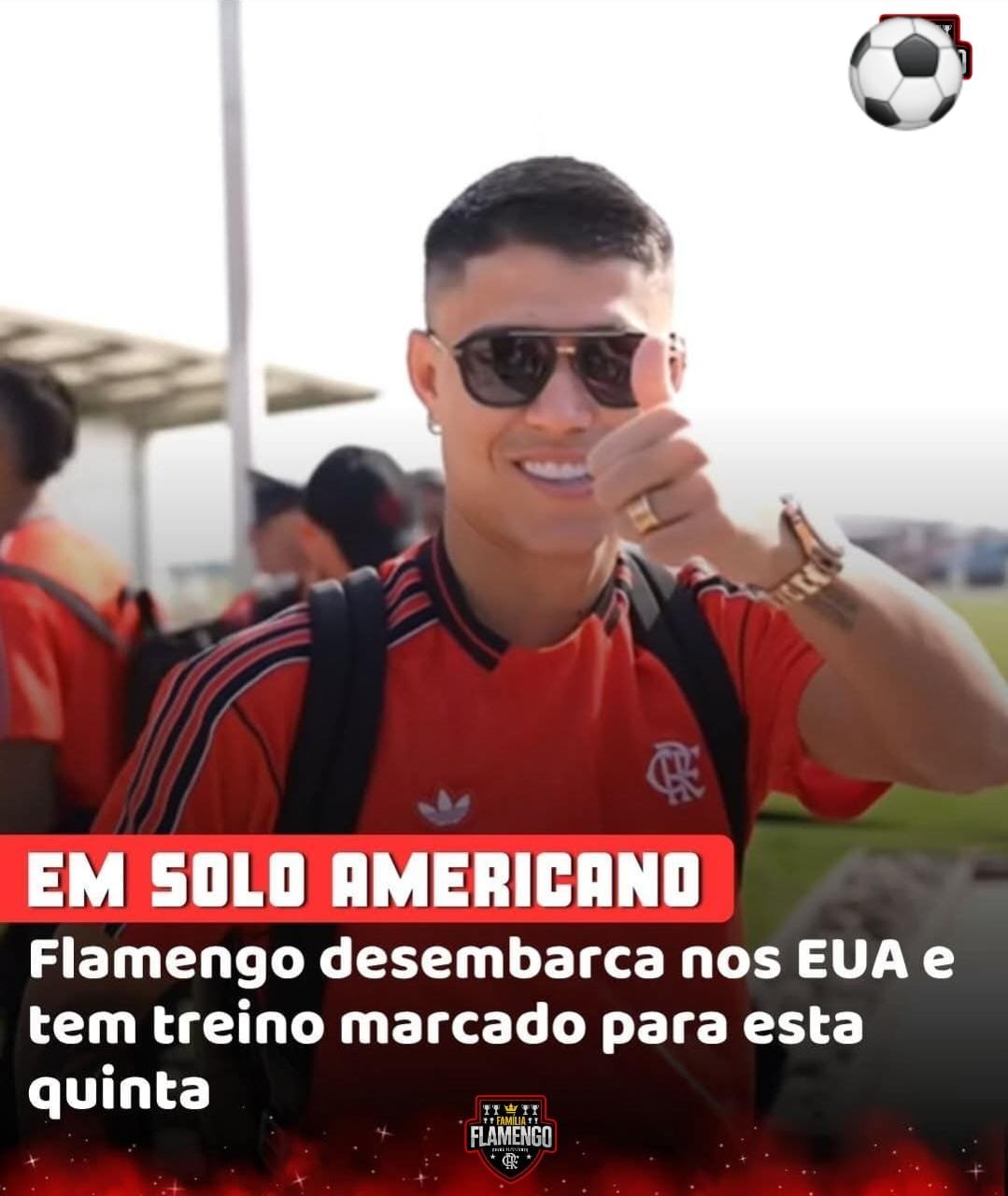 Flamengo desembarca nos Estados Unidos e inicia preparação para a Copa do Mundo de Clubes