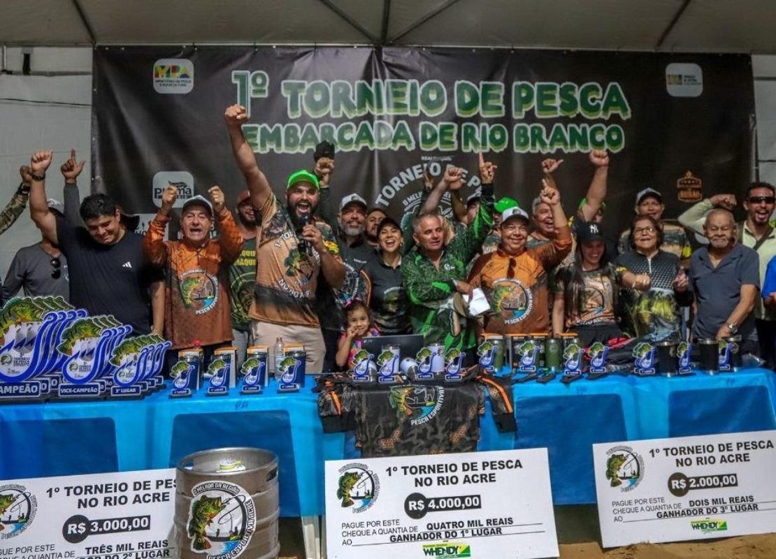 Rio Branco sedia 1º Torneio de Pesca Embarcada e destaca turismo, esporte e preservação ambiental