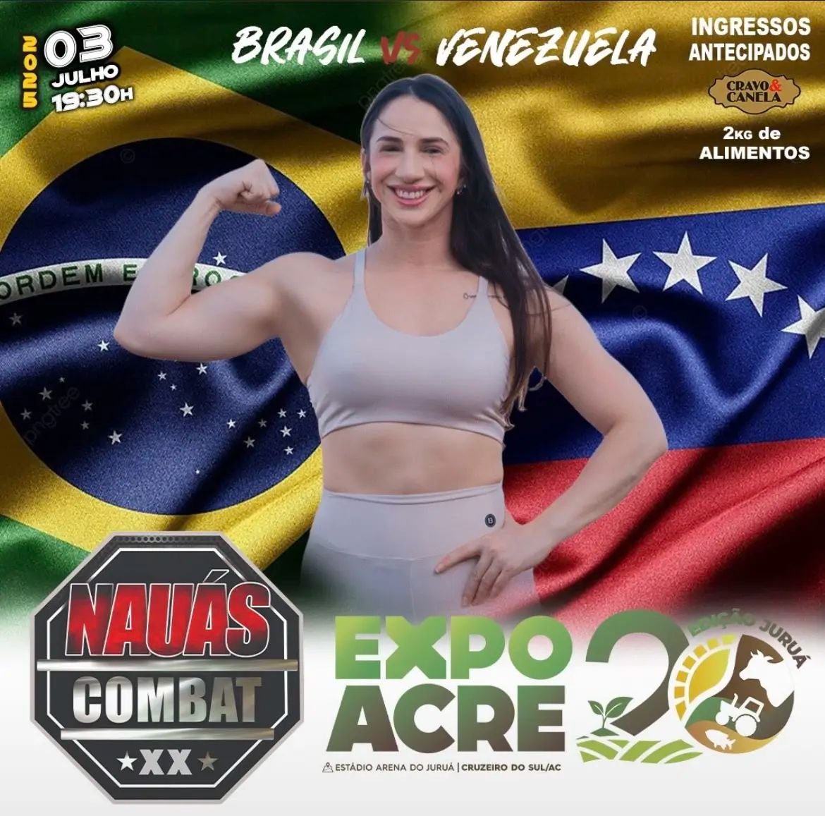 Expoacre Juruá 2025 terá noite de lutas com confronto internacional entre Brasil e Venezuela