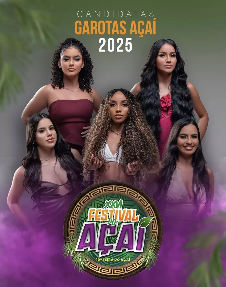 Marcado para acontecer em agosto, um dos maiores festivais do interior do Acre, o do Açaí, apresenta as Garotas do Evento