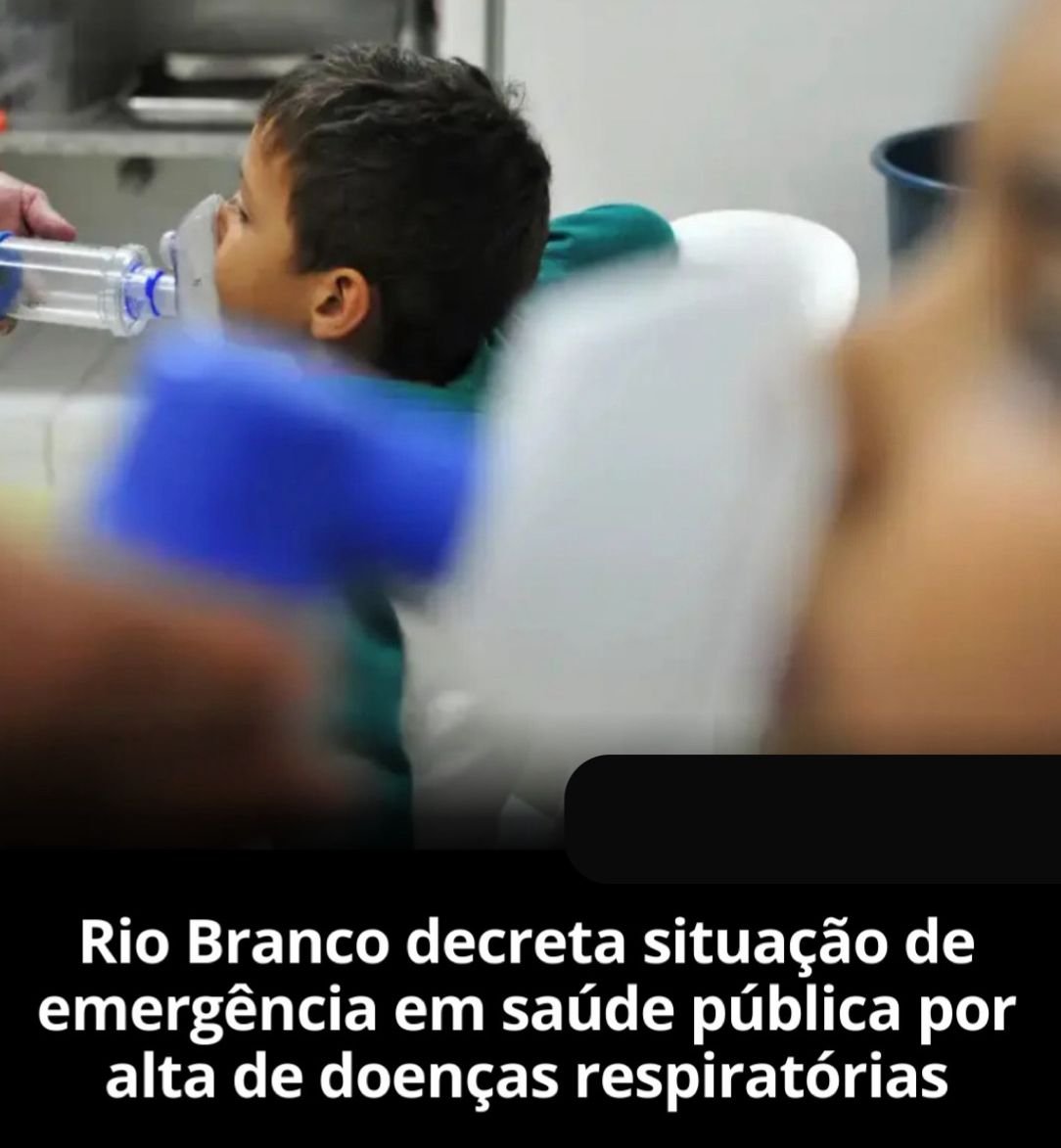 Prefeitura de Rio Branco decreta situação de emergência em saúde pública devido ao aumento de doenças respiratórias