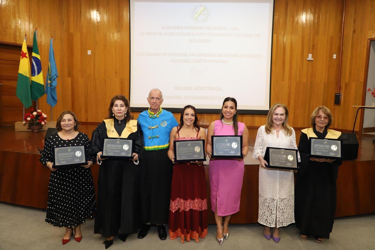 Comenda da Ordem do Mérito Cultural José Potyguara homenageia personalidades femininas do Acre