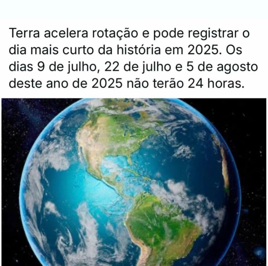A Terra deve registrar nesta quarta-feira (9) o dia mais curto da história.
