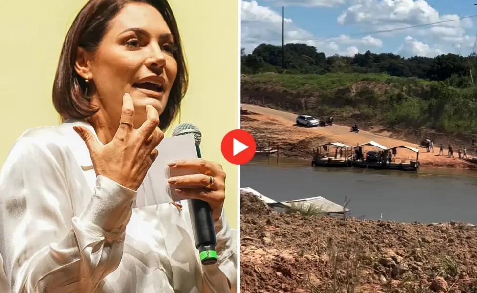 Michelle Bolsonaro critica abandono de estudantes entre Rodrigues Alves e Cruzeiro do Sul