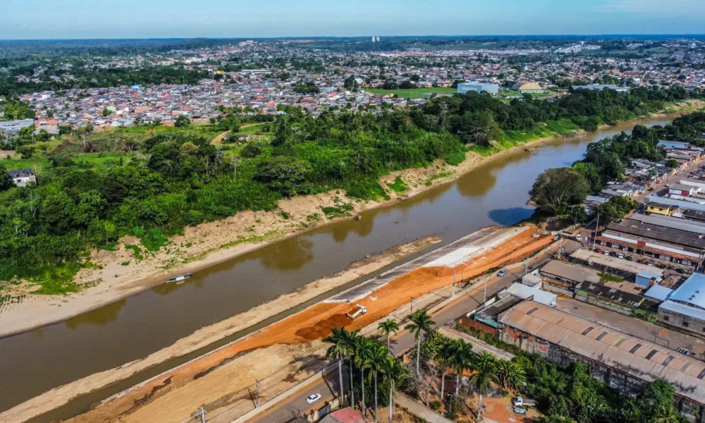 Nível do Rio Acre segue em queda e registra 1,85 metros, aponta Defesa Civil