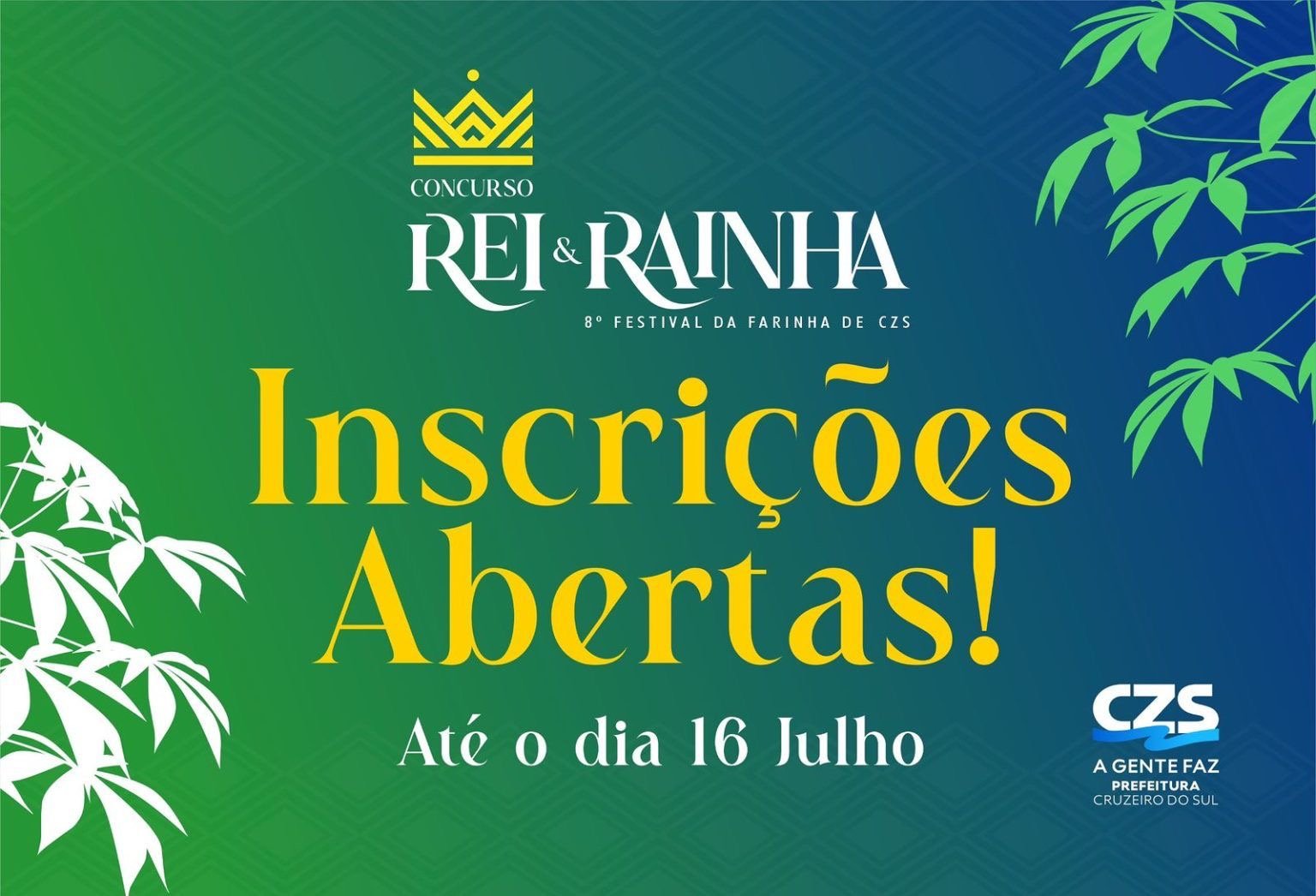 Cruzeiro do Sul abre inscrições para o concurso Rei e Rainha da Farinha 2025