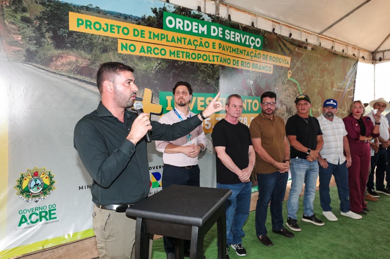Nicolau Júnior participa do início das obras do Lote II do Arco Metropolitano de Rio Branco