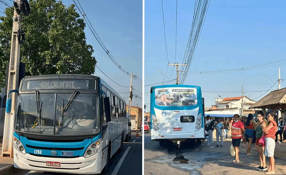 Dois ônibus quebram em menos de 500 metros na estrada da Floresta