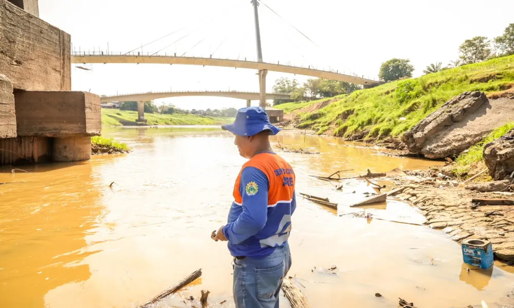 Rio Acre registra nível de 1,57 metros neste sábado, aponta Defesa Civil de Rio Branco