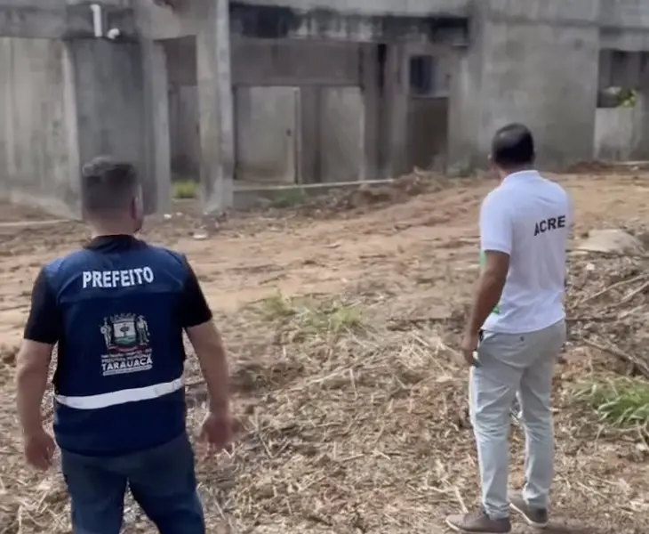 Prefeito de Tarauacá retoma obra de creche no bairro Copacabana