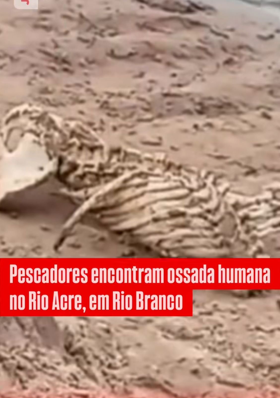 Pescadores encontram ossada humana no Rio Acre, em Rio Branco