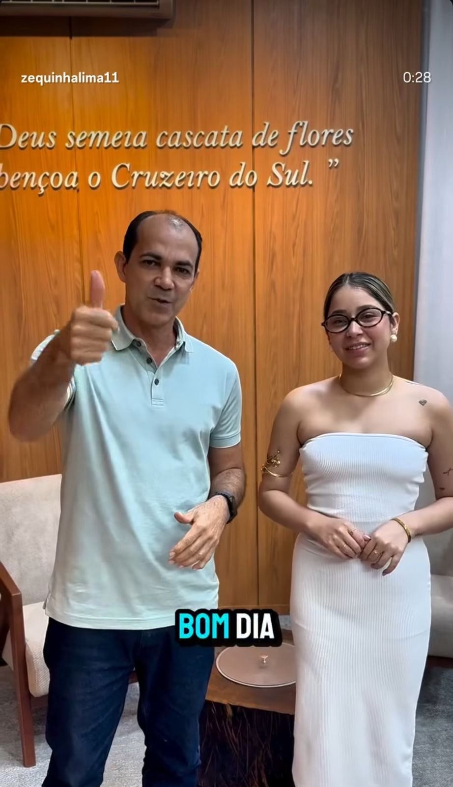 Zequinha Lima recebe Marília Tavares em seu gabinete