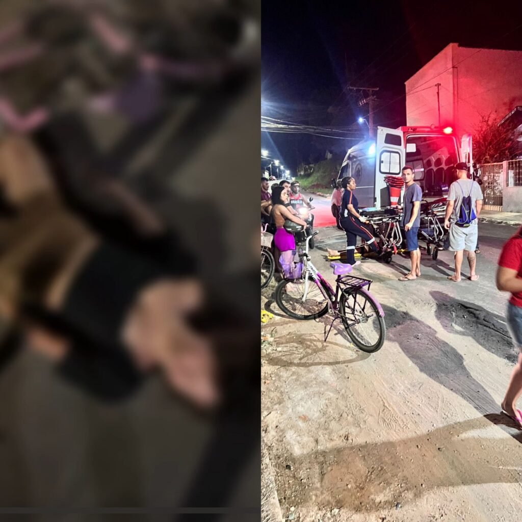 Jovem cai de bicicleta ao cair em buraco em Tarauacá