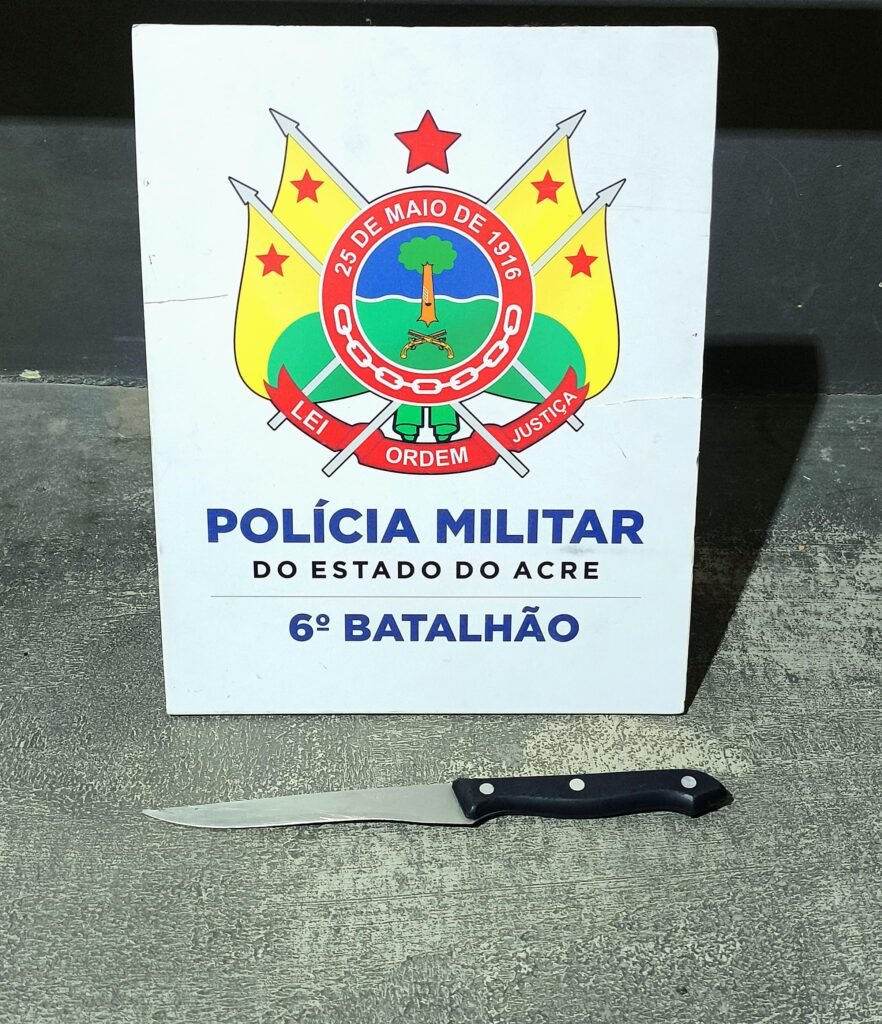 Polícia Militar evita tentativa de ataque com faca no Centro de Cruzeiro do Sul