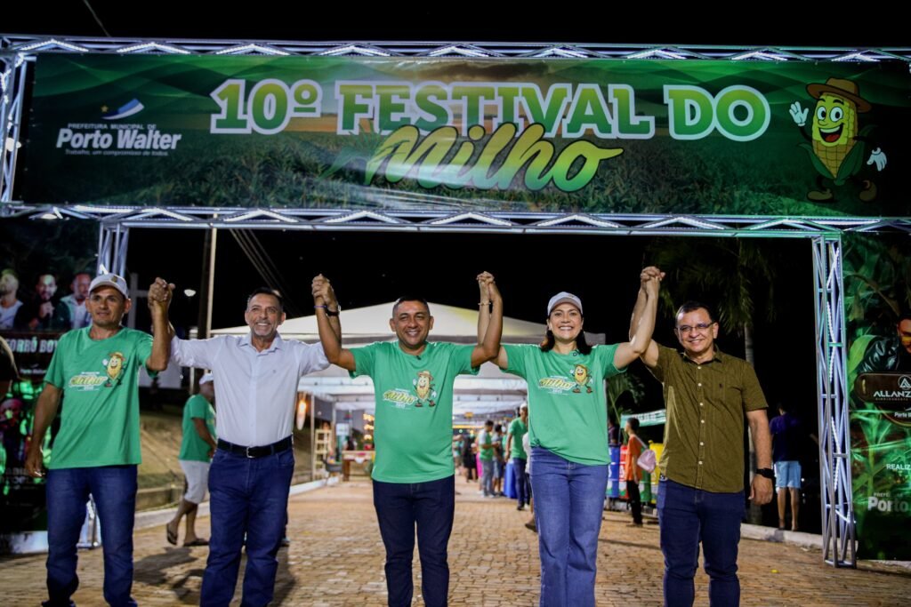 Primeira noite do 10º Festival do Milho celebra tradição e movimenta Porto Walter com esporte, cultura e grande show gospel