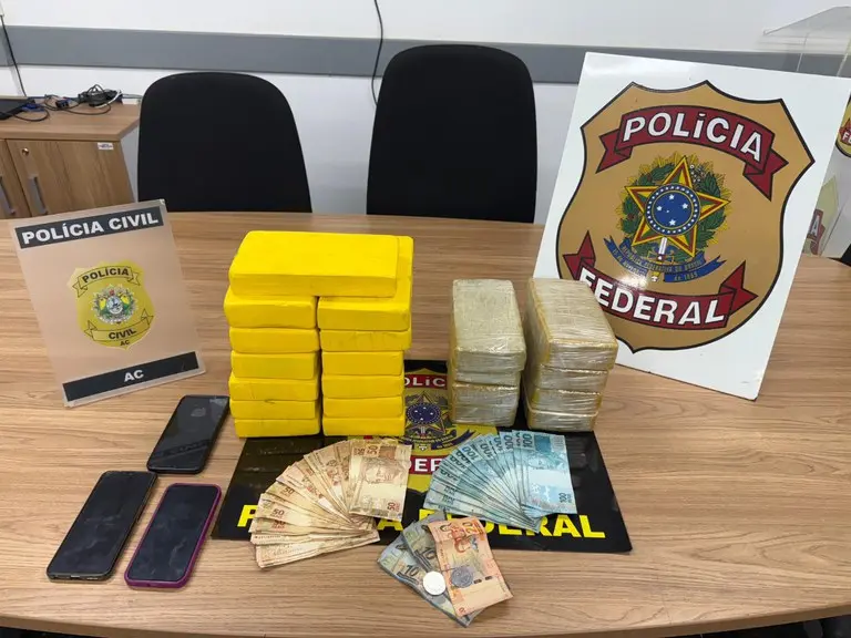 Três mulheres são presas com 21 quilos de cocaína no interior do Acre