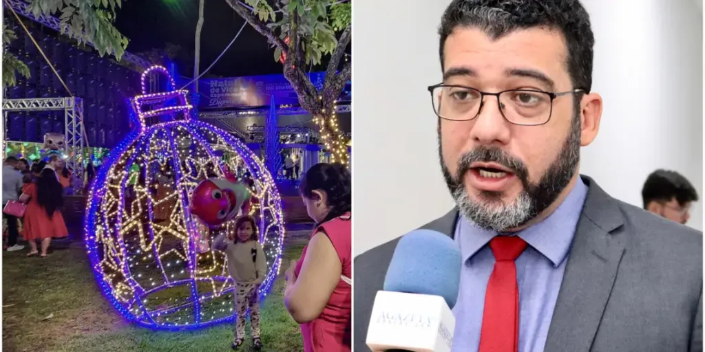 Kamai denuncia gastos milionários com decoração de Natal em Rio Branco: “Casinha do Papai Noel por R$ 320 mil”