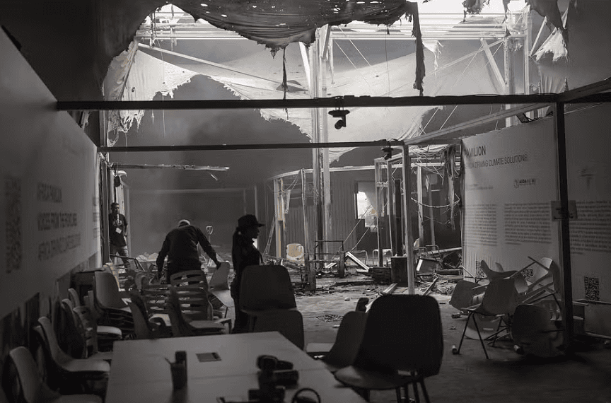 Incêndio atinge Pavilhão dos Países na COP30; organização diz que fogo foi controlado e não deixou feridos