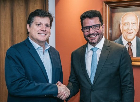 Visita de Gladson a presidente nacional do MDB aumenta chances de apoio do partido a Mailza