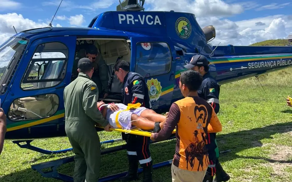 Grávida picada por cobra é resgatada de área de difícil acesso entre Cruzeiro do Sul e Tarauacá