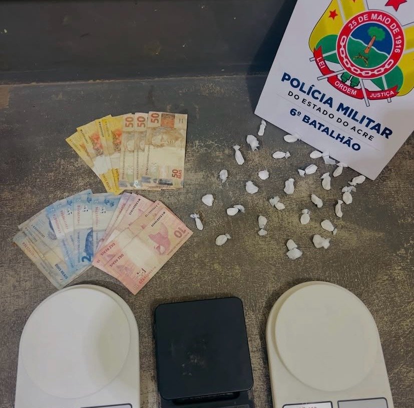 Homem é preso em flagrante por tráfico de drogas durante patrulhamento no trapiche da Lagoa