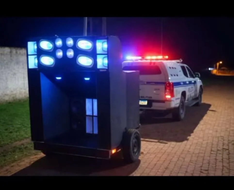 Polícia Militar apreende “paredão” de som após denúncia de perturbação no interior do Acre