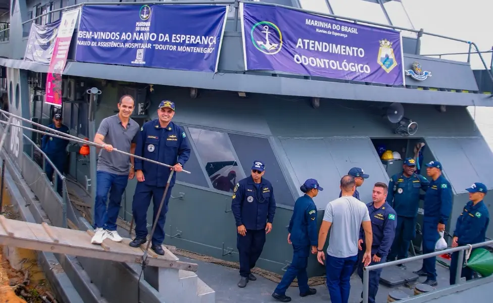 Navio Hospitalar Dr. Montenegro faz 120 atendimentos por dia em Cruzeiro do Sul