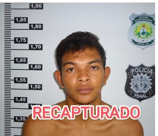 Polícia Penal captura terceiro fugitivo do presídio Manoel Neri em Cruzeiro do Sul
