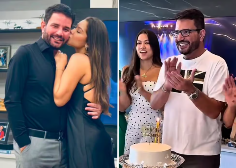 No dia do aniversário, Gladson aparece ao lado de “morena misteriosa” apontada como nova namorada