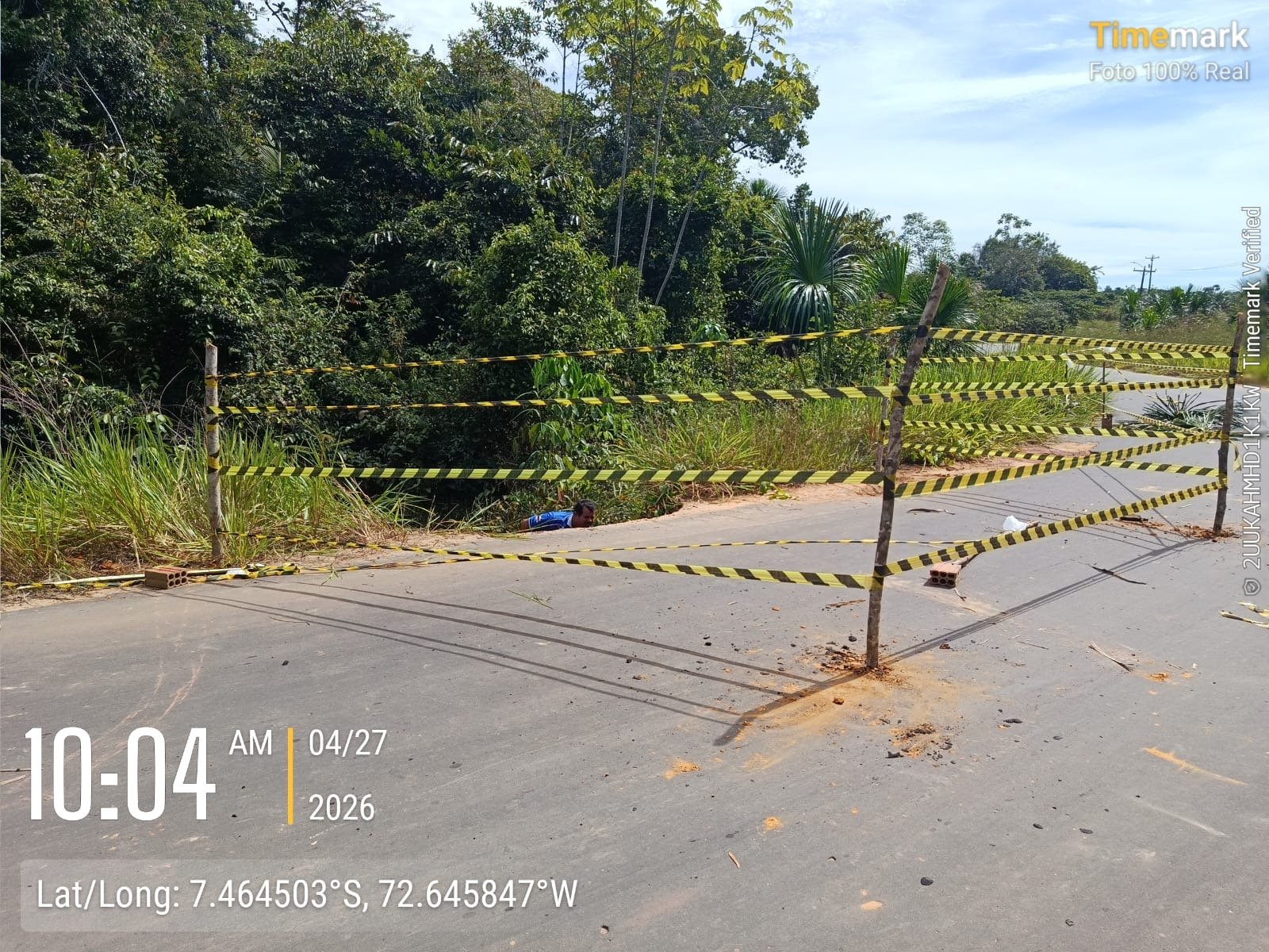 Erosão ameaça trecho da Estrada do Gama e acende alerta em Guajará