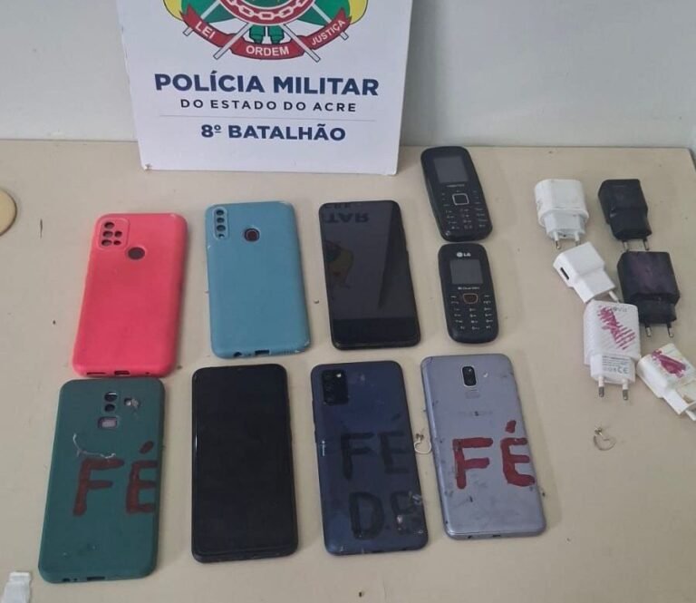 Ação rápida: PM impede entrada de celulares em presídio no Acre