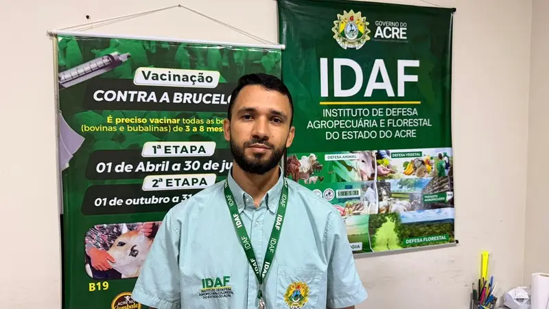 Idaf reforça vacinação contra brucelose no Vale do Juruá e alerta produtores sobre obrigatoriedade