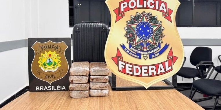 Homem é preso com cerca de 8 kg de skunk durante operação da Polícia Federal no Acre