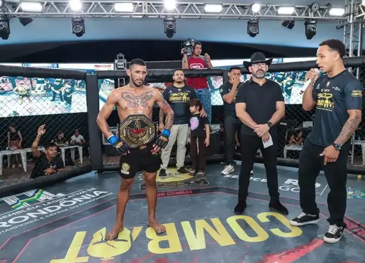 Acreano conquista cinturão na categoria até 66 kg em evento em Rondônia