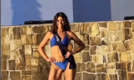 Acreana Andressa Jamylle desfila de biquíni no Miss Universe Brasil
