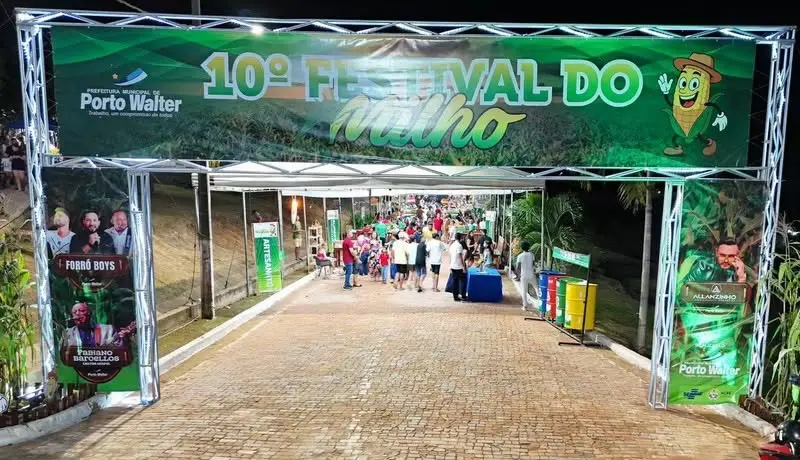 Prefeitura de Porto Walter mantém atrações do Festival do Milho após mudança de data