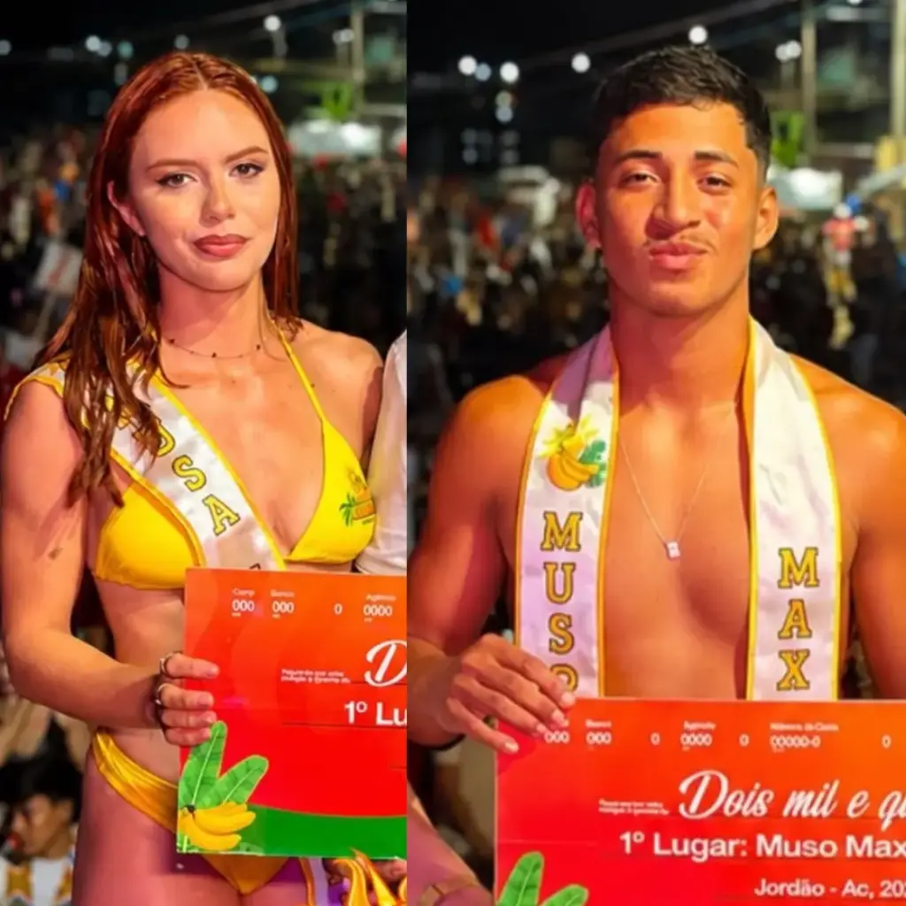 Jordão: Ruana Gomes e Adriuan Kaxinawá são eleitos Musa e Muso do Festival Maxi Mani 2026