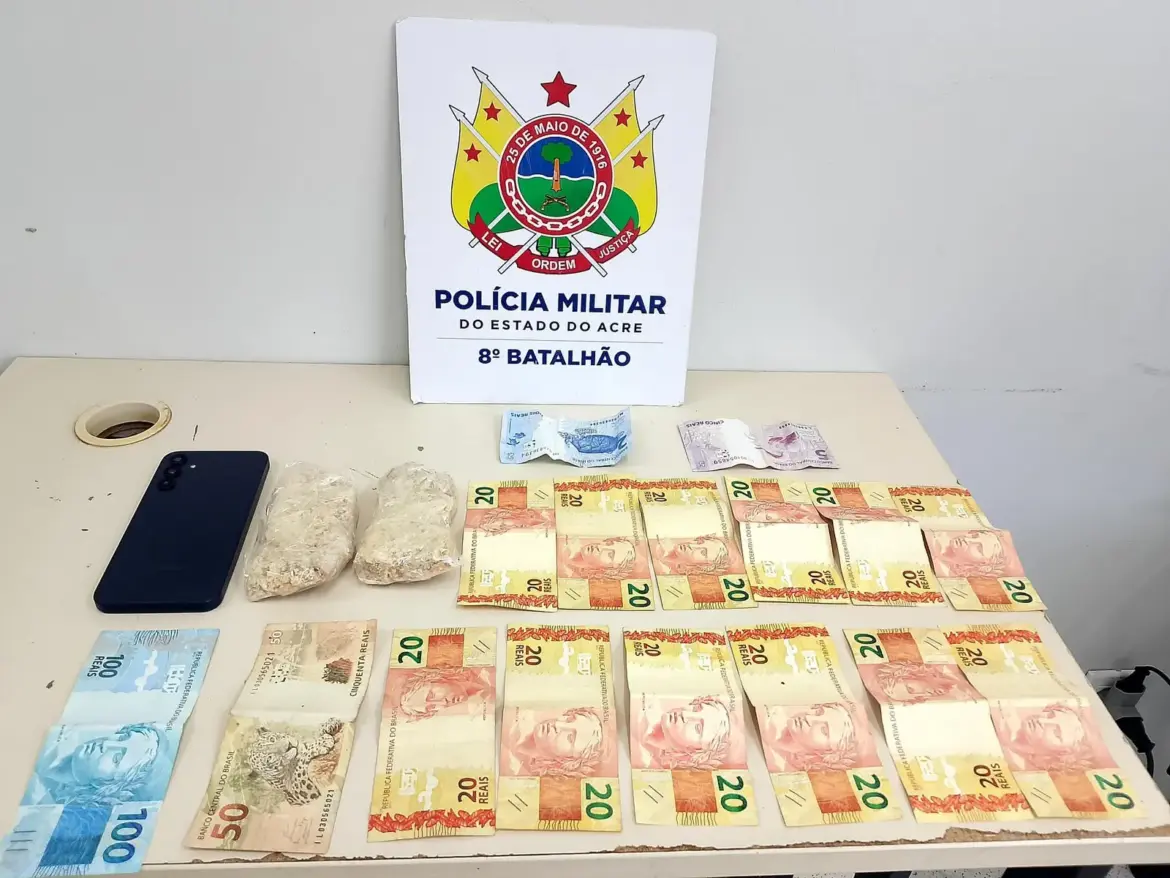 Adolescente de 15 anos é apreendida com droga e dinheiro no Acre