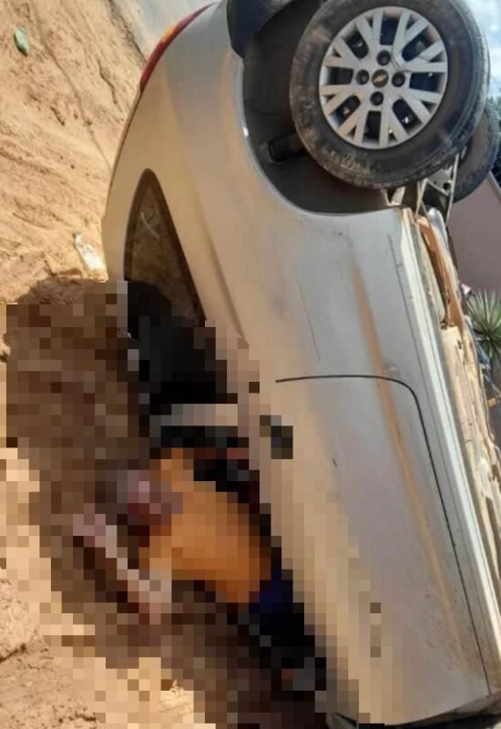 Idoso fica ferido após carro capotar em Guajará, no Amazonas