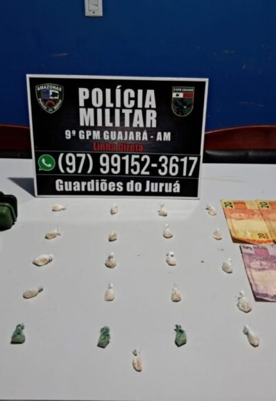 Homem é preso por tráfico de drogas após denúncias no bairro Mutirão do Engenho, em Guajará-AM